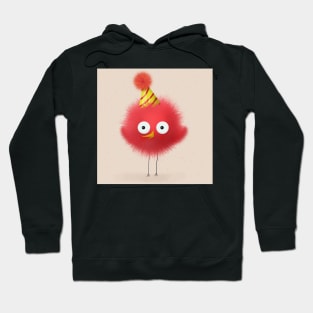 Red Happy Birthday Bird Hoodie